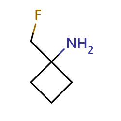 1-(fluoromethyl)cyclobutan-1-amine图片