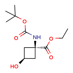ethyl(1s,3s)-1-{[(tert-butoxy)carbonyl]amino}-3-hydroxycyclobutane-1-carboxylate图片