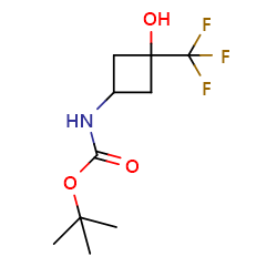 tert-butylN-[3-hydroxy-3-(trifluoromethyl)cyclobutyl]carbamate图片
