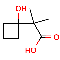 2-(1-hydroxycyclobutyl)-2-methylpropanoicacid图片