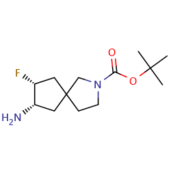 cis-7-amino-8-fluoro-2-aza-spiro[4,4]nonane-2-carboxylicacidtert-butylester图片
