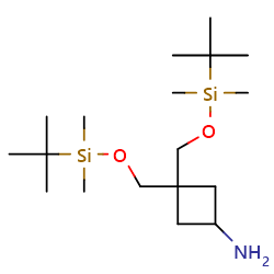 3,3-bis({[(tert-butyldimethylsilyl)oxy]methyl})cyclobutan-1-amine图片