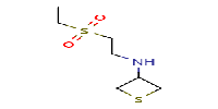 N-[2-(ethanesulfonyl)ethyl]thietan-3-amine图片