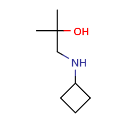 1-(cyclobutylamino)-2-methylpropan-2-ol图片