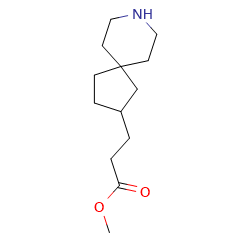 methyl3-{8-azaspiro[4,5]decan-2-yl}propanoate图片