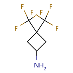3,3-bis(trifluoromethyl)cyclobutan-1-amine图片
