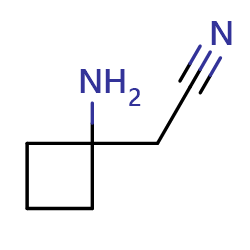 2-(1-aminocyclobutyl)acetonitrile图片