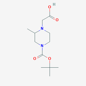 2-(4-(Tert-butoxycarbonyl)-2-methylpiperazin-1-YL)aceticacid图片