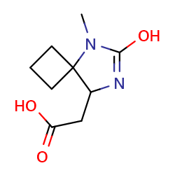 2-{6-hydroxy-5-methyl-5,7-diazaspiro[3,4]oct-6-en-8-yl}aceticacid图片