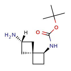 tert-butylN-[(1S,4s,6S)-6-aminospiro[3,3]heptan-1-yl]carbamate图片