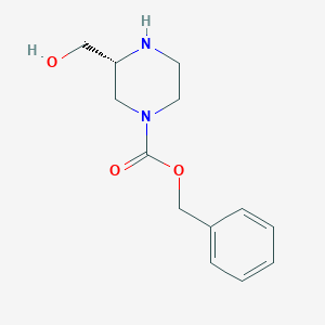 Benzyl(3R)-3-(hydroxymethyl)piperazine-1-carboxylate图片