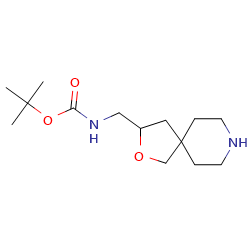 tert-butylN-({2-oxa-8-azaspiro[4,5]decan-3-yl}methyl)carbamate图片