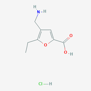 4-Aminomethyl-5-ethyl-furan-2-carboxylic acid hydrochloride图片