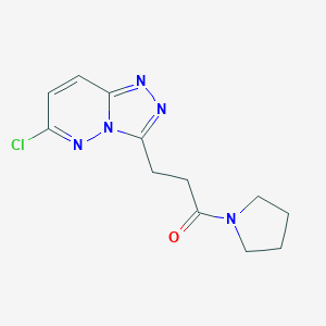 3-{6-chloro-[1,2,4]triazolo[4,3-b]pyridazin-3-yl}-1-(pyrrolidin-1-yl)propan-1-one图片