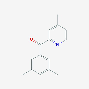 2-(3,5-Dimethylbenzoyl)-4-methylpyridine图片
