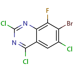 7-bromo-2,4,6-trichloro-8-fluoroquinazoline图片