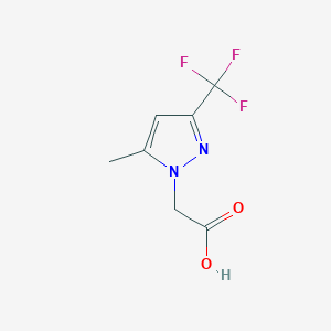 2-[5-methyl-3-(trifluoromethyl)-1H-pyrazol-1-yl]aceticacid图片