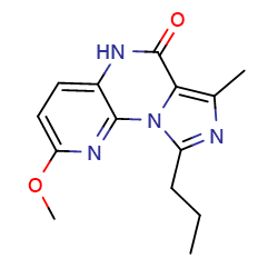 12-methoxy-5-methyl-3-propyl-2,4,8,13-tetraazatricyclo[7,4,0,02,?]trideca-1(13),3,5,9,11-pentaen-7-one图片