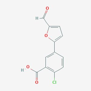 2-Chloro-5-(5-formyl-furan-2-yl)-benzoic Acid图片