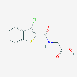 2-[(3-Chloro-1-benzothiophen-2-yl)formamido]acetic Acid图片