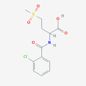 2-[(2-Chlorophenyl)formamido]-4-methanesulfonylbutanoic Acid图片