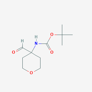 1,1-Dimethylethyl Ester(4-Formyltetrahydro-2H-pyran-4-yl)-carbamic Acid图片