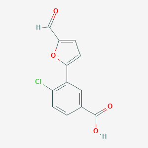 4-Chloro-3-(5-formylfuran-2-yl)benzoic Acid图片