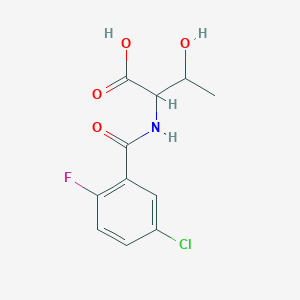2-[(5-chloro-2-fluorophenyl)formamido]-3-hydroxybutanoic acid图片
