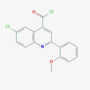 6-chloro-2-(2-methoxyphenyl)quinoline-4-carbonyl chloride图片