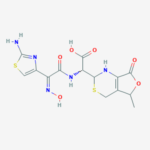 α-[[(2-Amino-4-thiazolyl)(hydroxyimino)acetyl]amino]-1,2,5,7-tetrahydro-5-methyl-7-oxo-4H-Furo[3,4-d][1,3]thiazine-2-acetic Acid Sodium Salt(Mixture of Diastereomers)图片
