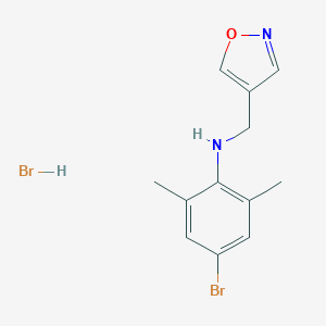 4-bromo-2,6-dimethyl-N-(1,2-oxazol-4-ylmethyl)aniline hydrobromide图片