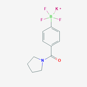Potassium [4-(Pyrrolidine-1-carbonyl)phenyl]trifluoroborate图片