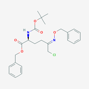 6-Chloro-N-[(1,1-dimethylethoxy)carbonyl]-5-[(phenylmethoxy)imino]-L-norleucine Phenylmethyl Ester图片