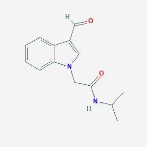 2-(3-甲酰基吲哚-1-基)-N-异丙基-乙酰胺图片