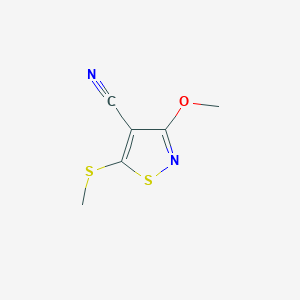 3-methoxy-5-(methylsulfanyl)-1,2-thiazole-4-carbonitrile图片