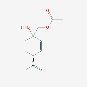 (4R)-1-Hydroxy-4-(1-methylethenyl)-2-cyclohexene-1-methanol 1-Acetate(Mixture of Diastereomers)图片