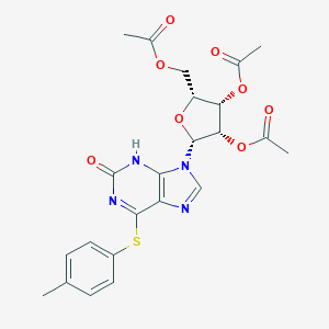 6-[(4-Methylphenyl)thio]-2-oxo-9-(2',3',5'-tri-O-acetyl-β-D-ribofuranosyl)-2,3-dihydropurine图片