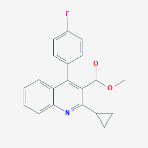 4-(4-Fluorophenyl)-2-cyclopropylquinoline-3-carboxylic Acid Methyl Ester图片