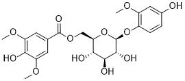 4-Hydroxy-2-methoxyphenol 1-O-(6-O-syringoyl)glucoside图片