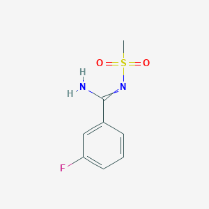 3-Fluoro-N-methanesulfonylbenzenecarboximidamide图片