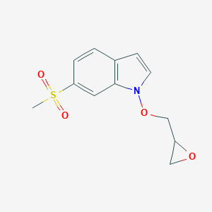 6-(Methylsulfonyl)-1-(oxiran-2-ylmethoxy)-1H-indole图片