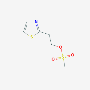 2-(1,3-Thiazol-2-yl)ethyl Methanesulfonate图片