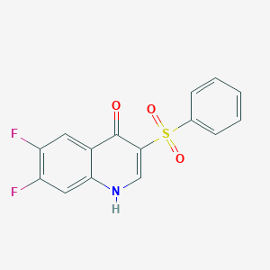 6,7-difluoro-3-(phenylsulfonyl)quinolin-4(1H)-one图片