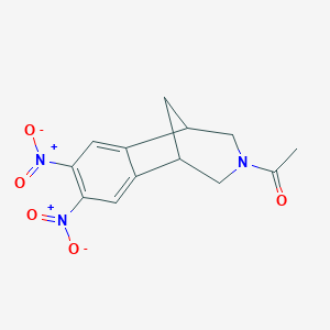1-(7,8-dinitro-1,2,4,5-tetrahydro-3H-1,5-methanobenzo[d]azepin-3-yl)ethan-1-one图片