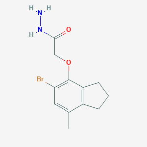 2-[(5-Bromo-7-methyl-2,3-dihydro-1H-inden-4-yl)oxy]acetohydrazide图片