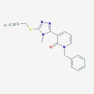1-Benzyl-3-[4-methyl-5-(2-propynylsulfanyl)-4H-1,2,4-triazol-3-yl]-2(1H)-pyridinone图片