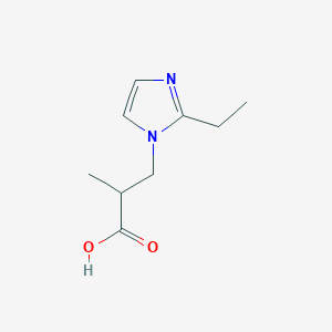 3-(2-Ethyl-imidazol-1-yl)-2-methyl-propionic acid图片