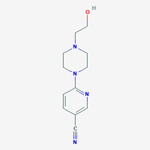 6-[4-(2-Hydroxyethyl)piperazino]nicotinonitrile图片