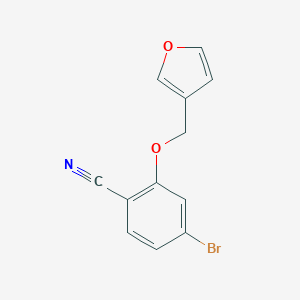 4-Bromo-2-(furan-3-ylmethoxy)benzonitrile图片