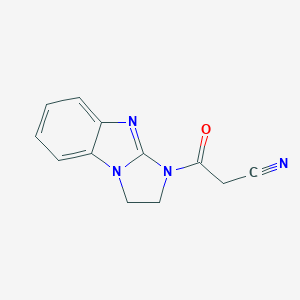 3-Oxo-3-{2,5,7-triazatricyclo[6,4,0,0,2,6]dodeca-1(12),6,8,10-tetraen-5-yl}propanenitrile图片